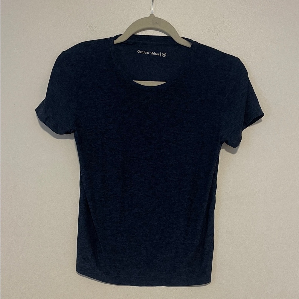 Outdoor Voices Dark Blue Short Sleeve Tee Women’s Size XS